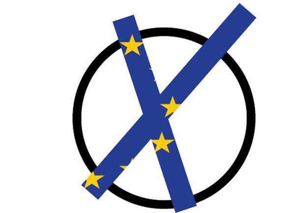Bild vergrößern: Ein Kreuz in Farben der Europafahne.