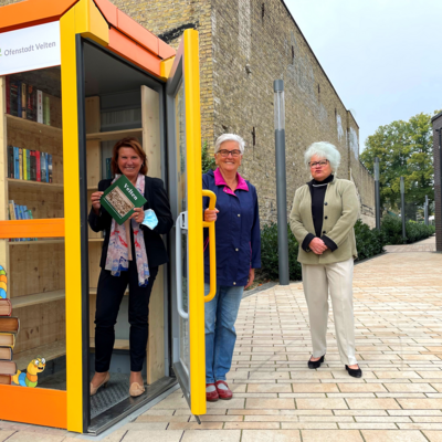 Ein Vorschlag aus dem Bürgerhaushalt 2019/20: Eine Bücherbox für die Ofenstadt Velten.