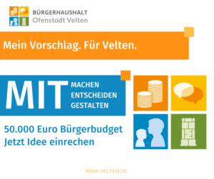 Bild vergr&ouml;&szlig;ern: 50.000 Euro B&uuml;rgerbudget B&uuml;rgerhaushalt Velten
